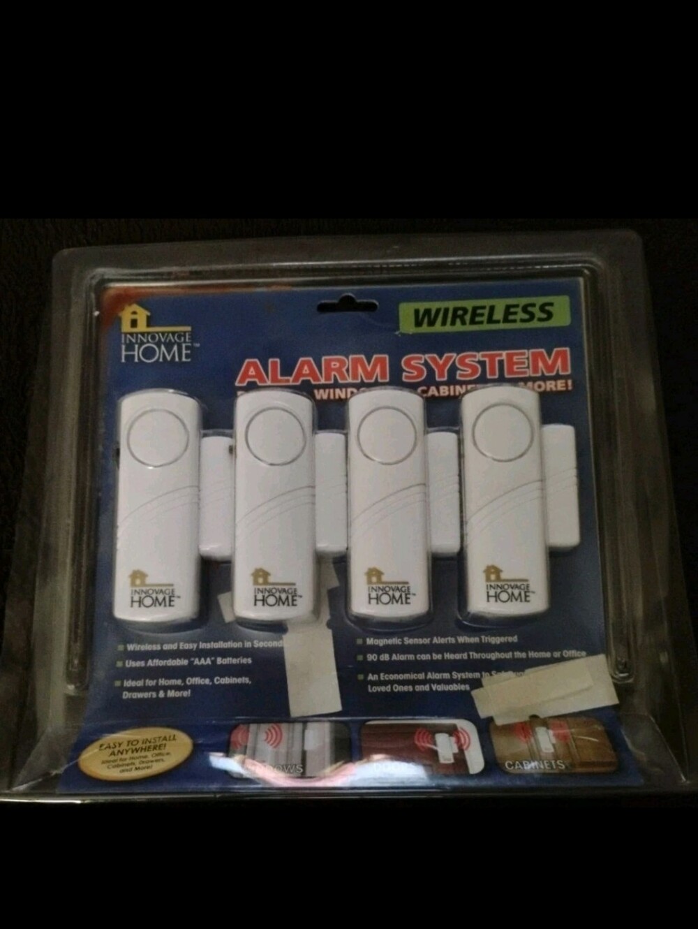 New Innovage Home Wireless Alarm System Magnetic Sensor Burglary Deterrent